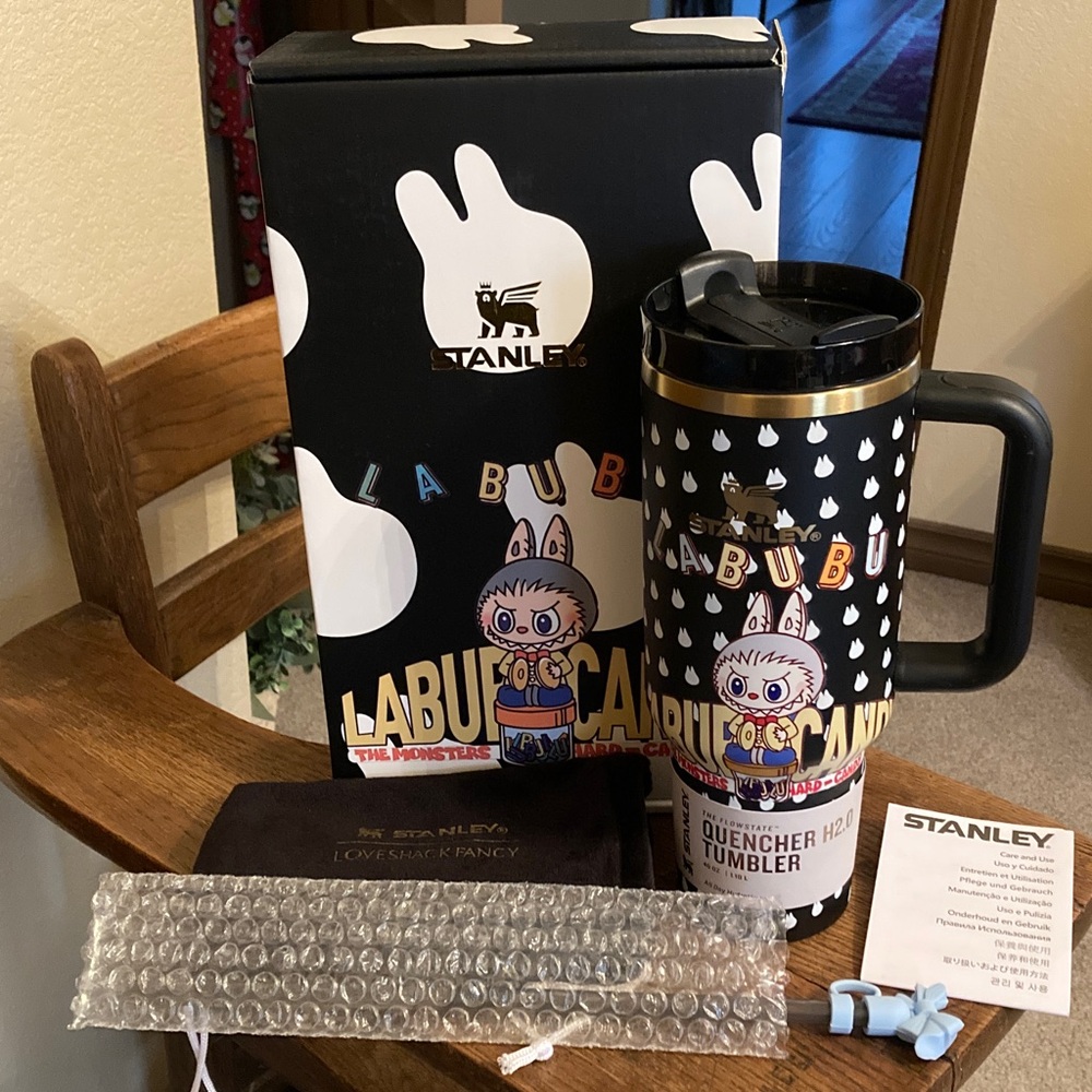 STANLEY x LOVESHACKFANCY x LABUBU Collab QUENCHER H2.0 TUMBLER 40 Oz Bundle NIB